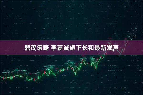 鼎茂策略 李嘉诚旗下长和最新发声