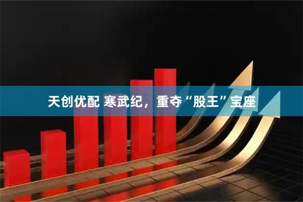 天创优配 寒武纪，重夺“股王”宝座