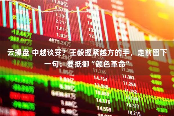 云操盘 中越谈妥？王毅握紧越方的手，走前留下一句：要抵御“颜色革命”