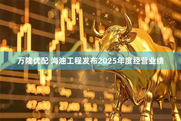 万隆优配 海油工程发布2025年度经营业绩