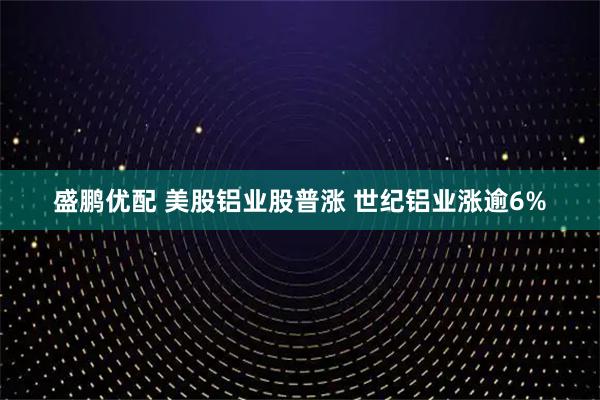 盛鹏优配 美股铝业股普涨 世纪铝业涨逾6%